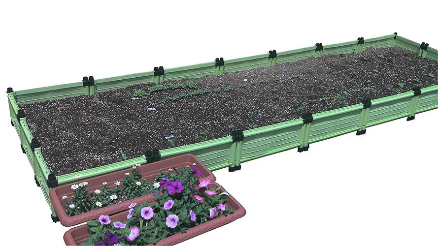 开心农场 21联种植箱 家庭阳台屋顶蔬菜花卉菜园绿植盆栽花架 (21联